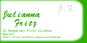 julianna fritz business card